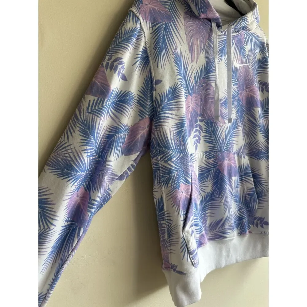Nike Women’s Small Tropical Floral Palm Print Pullover Hoodie